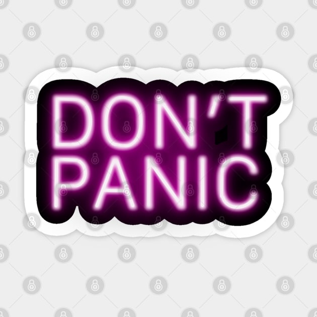 Don’t Panic Sticker by SAN ART STUDIO 